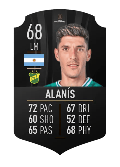 Gabriel Alanís CONMEBOL LIBERTADORES 68 OVR
