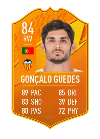 Gonçalo Guedes Domestic Man of the Match 84 OVR