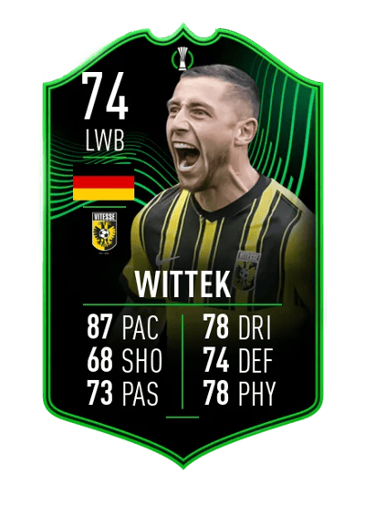 Maximilian Wittek UECL TEAM OF THE TOURNAMENT 74 OVR