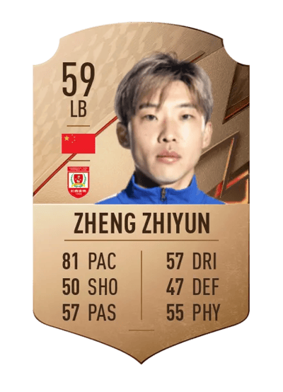 Zheng Zhiyun Rare 59 OVR