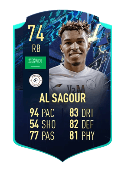 Fawaz Al Sagour TEAM OF THE SEASON MOMENTS 74 OVR