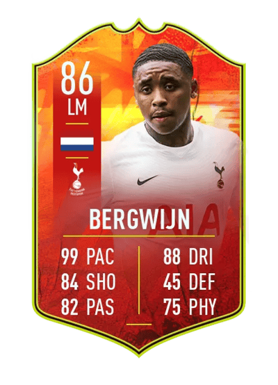 Steven Bergwijn adidas NUMBERS UP 86 OVR