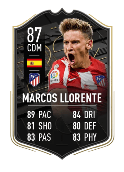 Marcos Llorente SIGNATURE SIGNINGS 87 OVR