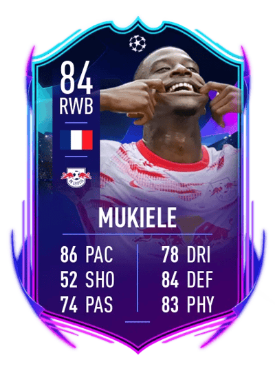 Nordi Mukiele UCL Road to the Knockouts 84 OVR