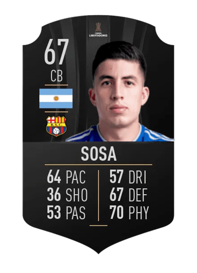 Lucas Sosa CONMEBOL LIBERTADORES 67 OVR
