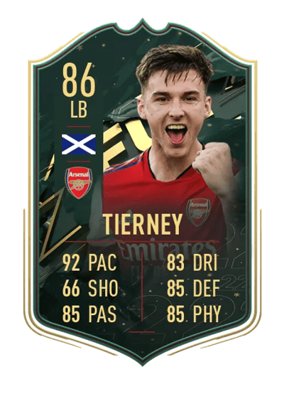Kieran Tierney WINTER WILDCARDS 86 OVR