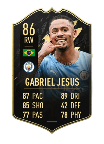 Gabriel Jesus Team of the Week 86 OVR