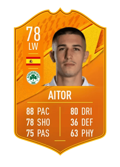 Aitor Domestic Man of the Match 78 OVR