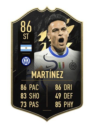 Lautaro Martínez Team of the Week 86 OVR
