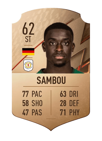 Bassala Sambou Rare 62 OVR