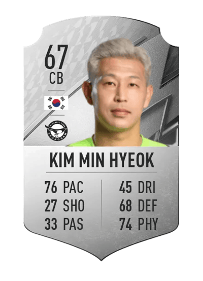 Kim Min Hyeok Rare 67 OVR