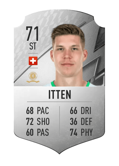 Cedric Itten Rare 71 OVR