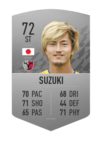 Yuma Suzuki Common 72 OVR