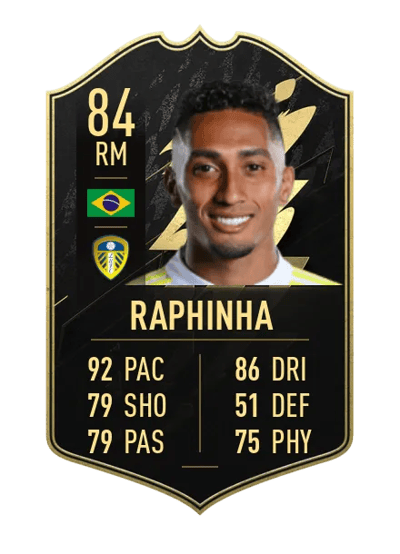 Raphinha Team of the Week 84 OVR