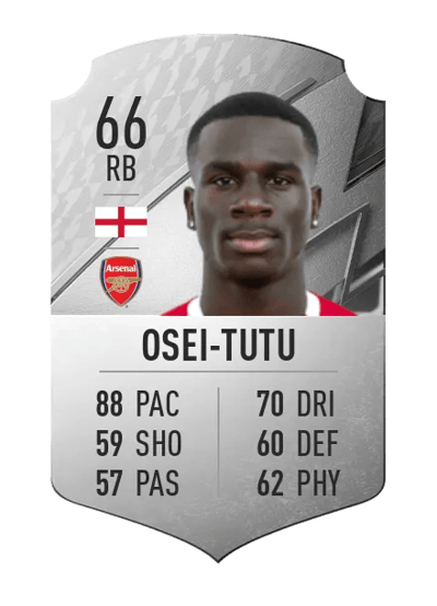 Jordi Osei-Tutu Rare 66 OVR