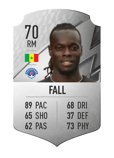 Mamadou Fall Rare 70 OVR