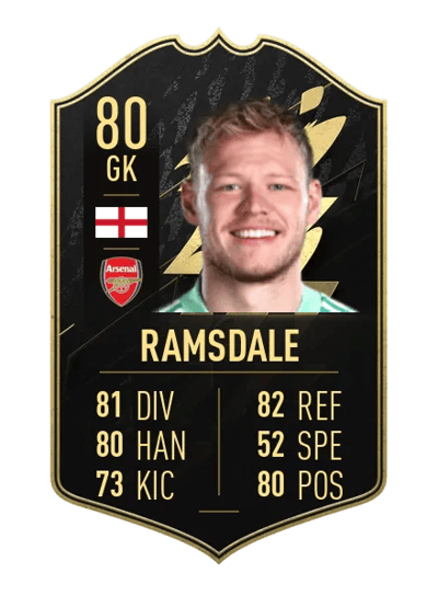 Aaron Ramsdale Team of the Week 80 OVR