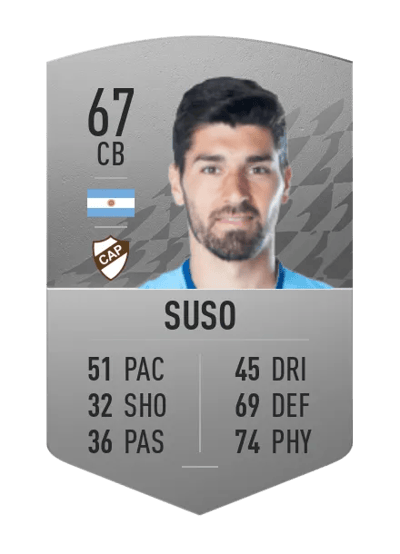Gastón Suso Common 67 OVR