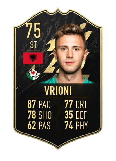 Giacomo Vrioni Team of the Week 75 OVR