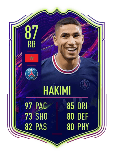 Achraf Hakimi Ones to Watch 87 OVR