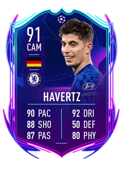Kai Havertz UEFA Champions League Road to the Final 91 OVR