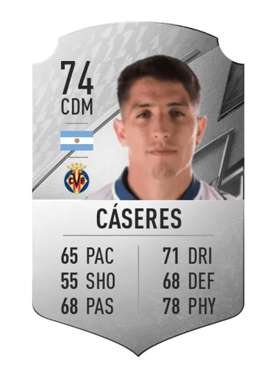 Santiago Cáseres Rare 74 OVR