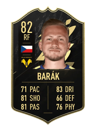 Antonín Barák Team of the Week 82 OVR
