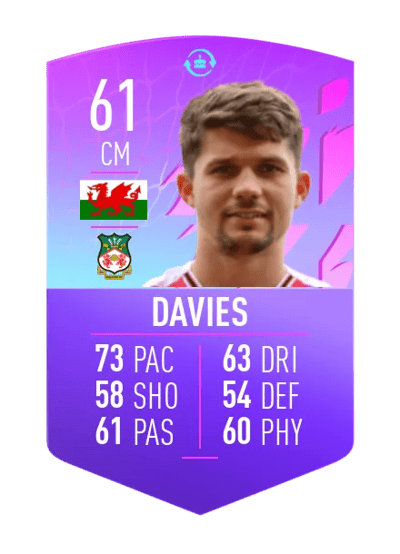 Jordan Davies FUT BIRTHDAY TOKEN 61 OVR