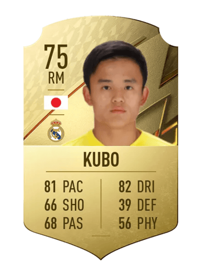 Takefusa Kubo Rare 75 OVR