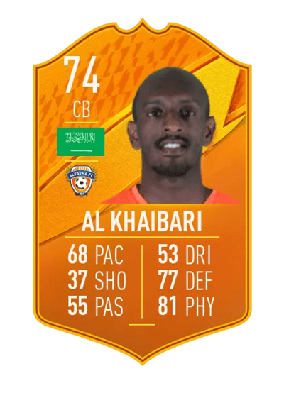 Sami Al Khaibari Domestic Man of the Match 74 OVR