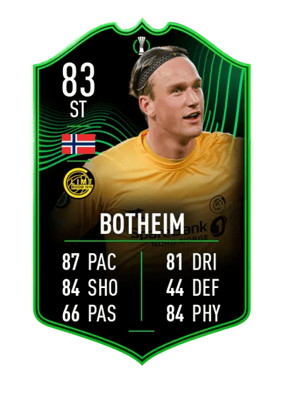 Erik Botheim UECL TEAM OF THE TOURNAMENT 83 OVR