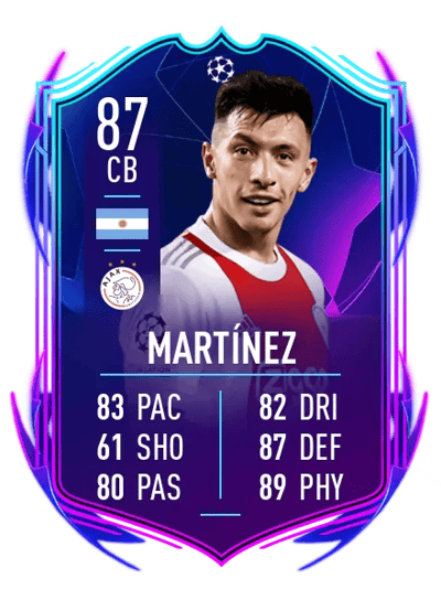 Lisandro Martínez UEFA Champions League Road to the Final 87 OVR
