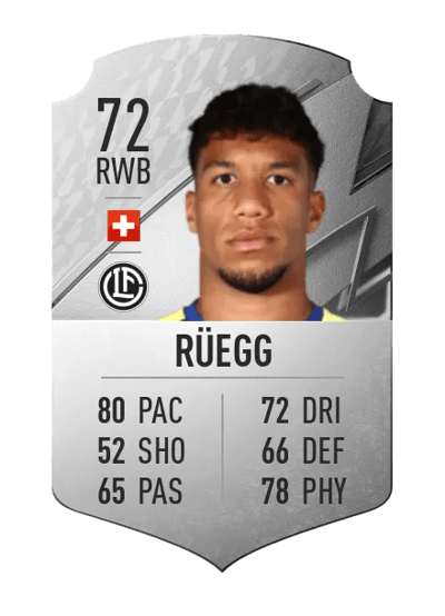 Kevin Rüegg Rare 72 OVR