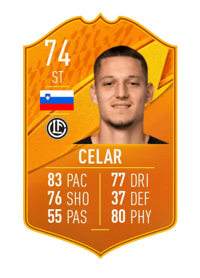 Žan Celar Domestic Man of the Match 74 OVR