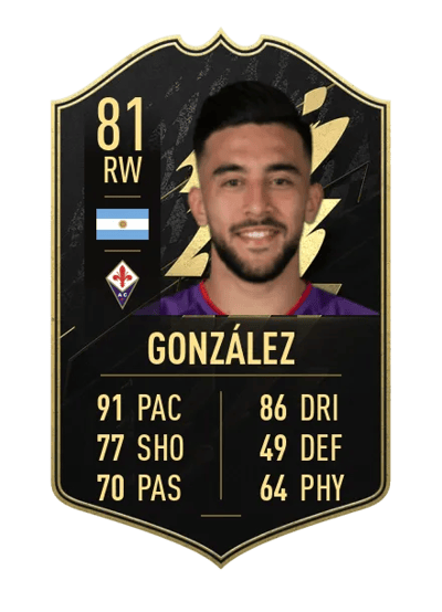 Nicolás González Team of the Week 81 OVR