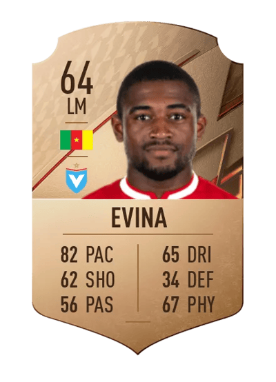 Franck Evina Rare 64 OVR