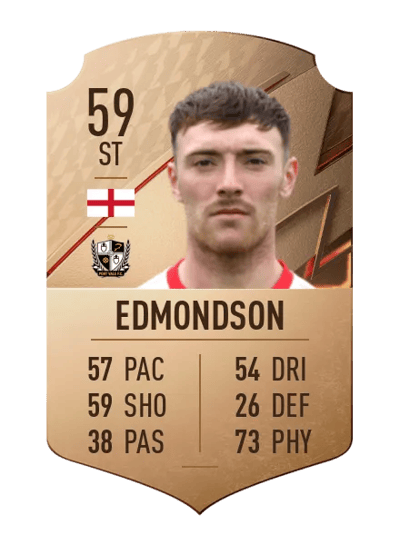Ryan Edmondson Rare 59 OVR