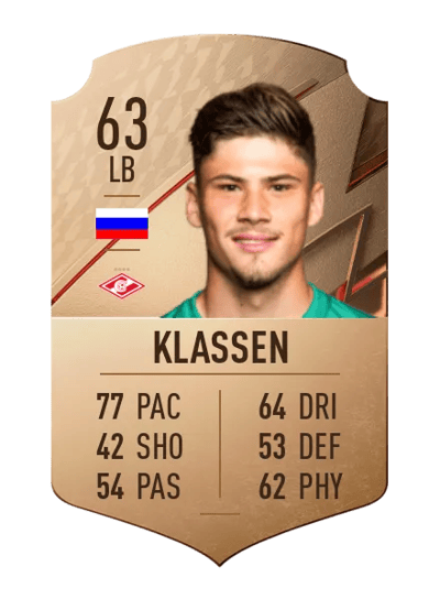 Leon Klassen Rare 63 OVR