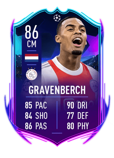 Ryan Gravenberch UCL Road to the Knockouts 86 OVR