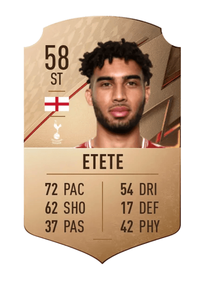 Kion Etete Rare 58 OVR