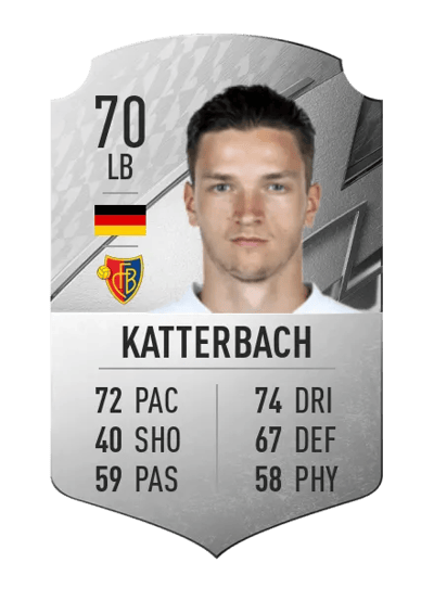 Noah Katterbach Rare 70 OVR