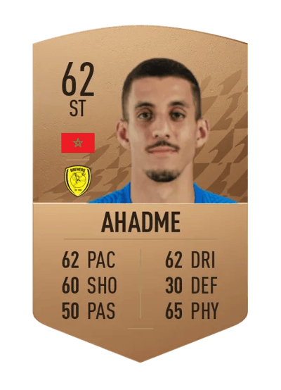 Gassan Ahadme Common 62 OVR