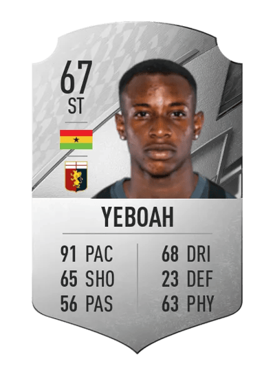 Kelvin Yeboah Rare 67 OVR