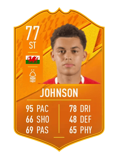Brennan Johnson Domestic Man of the Match 77 OVR