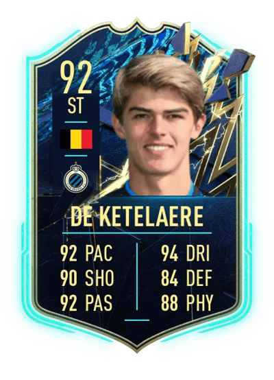 Charles De Ketelaere Team of the Season 92 OVR