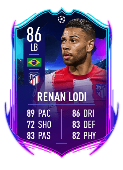 Renan Lodi UCL Road to the Knockouts 86 OVR