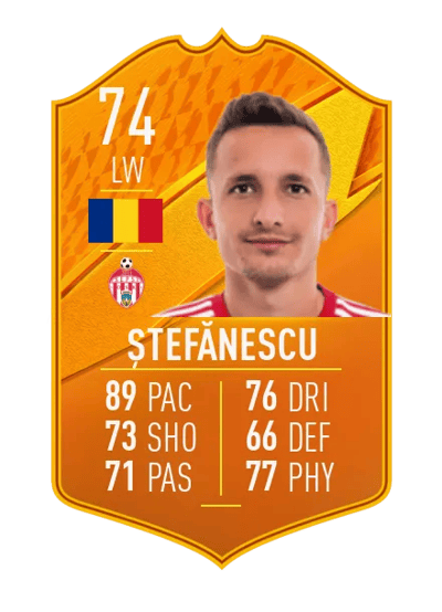 Marius Ștefănescu Domestic Man of the Match 74 OVR