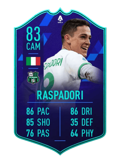 Giacomo Raspadori POTM SERIE A 83 OVR