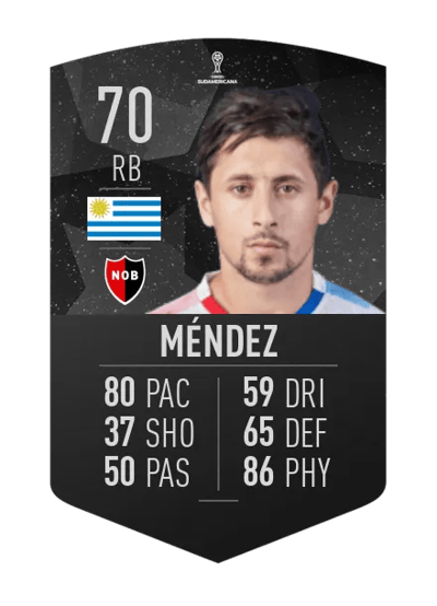 Armando Méndez CONMEBOL SUDAMERICANA 70 OVR