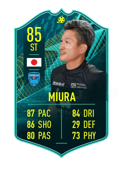 Kazuyoshi Miura PLAYER MOMENTS 85 OVR